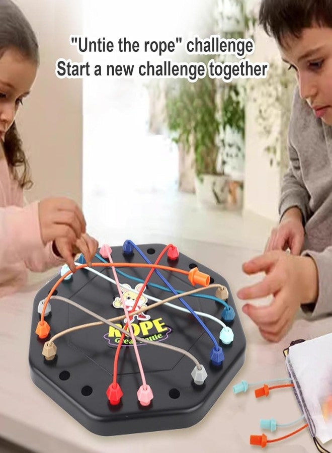 Ality Rope Untying Challenge Twisted Rope Knots Untangle Stack Puzzle Brainy Knots Untangling Table Puzzle Twist - Image 3